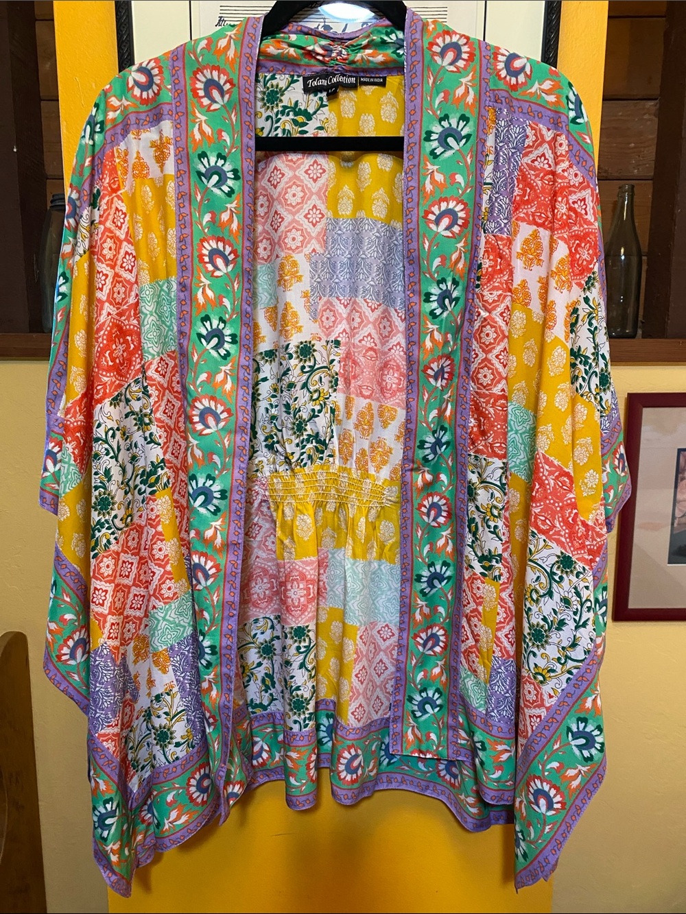 Tolani Collection Modal Patchwork Kimono